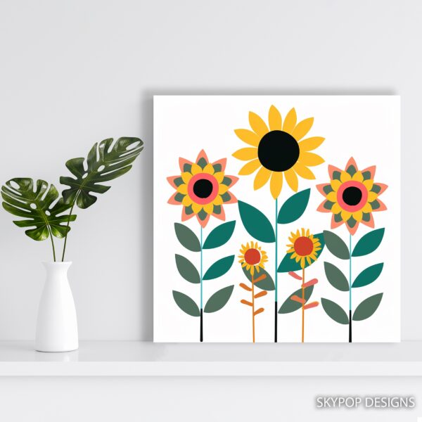 Cheerful Sunflower Garden Art