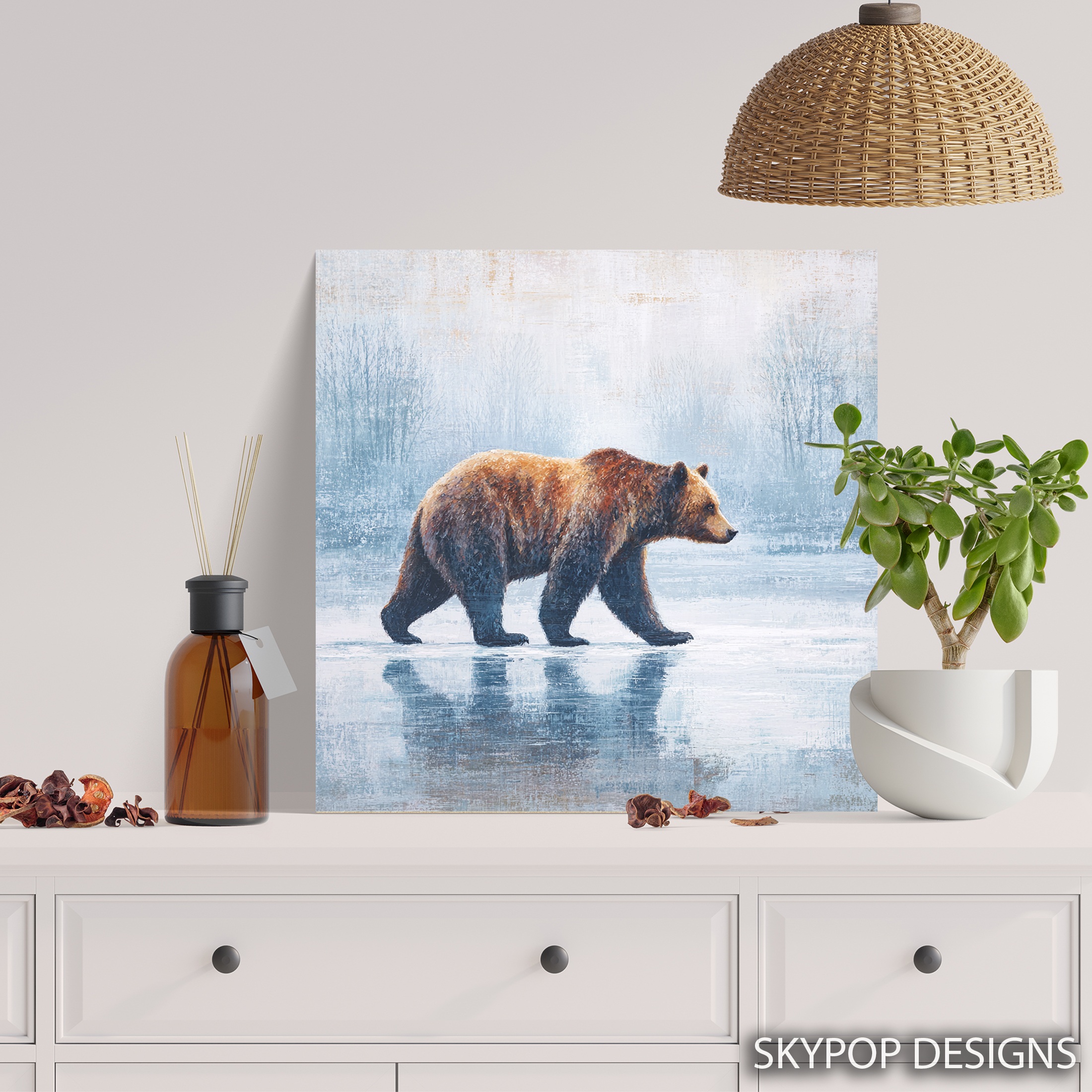 5.jpg Bear Winter Walk Art