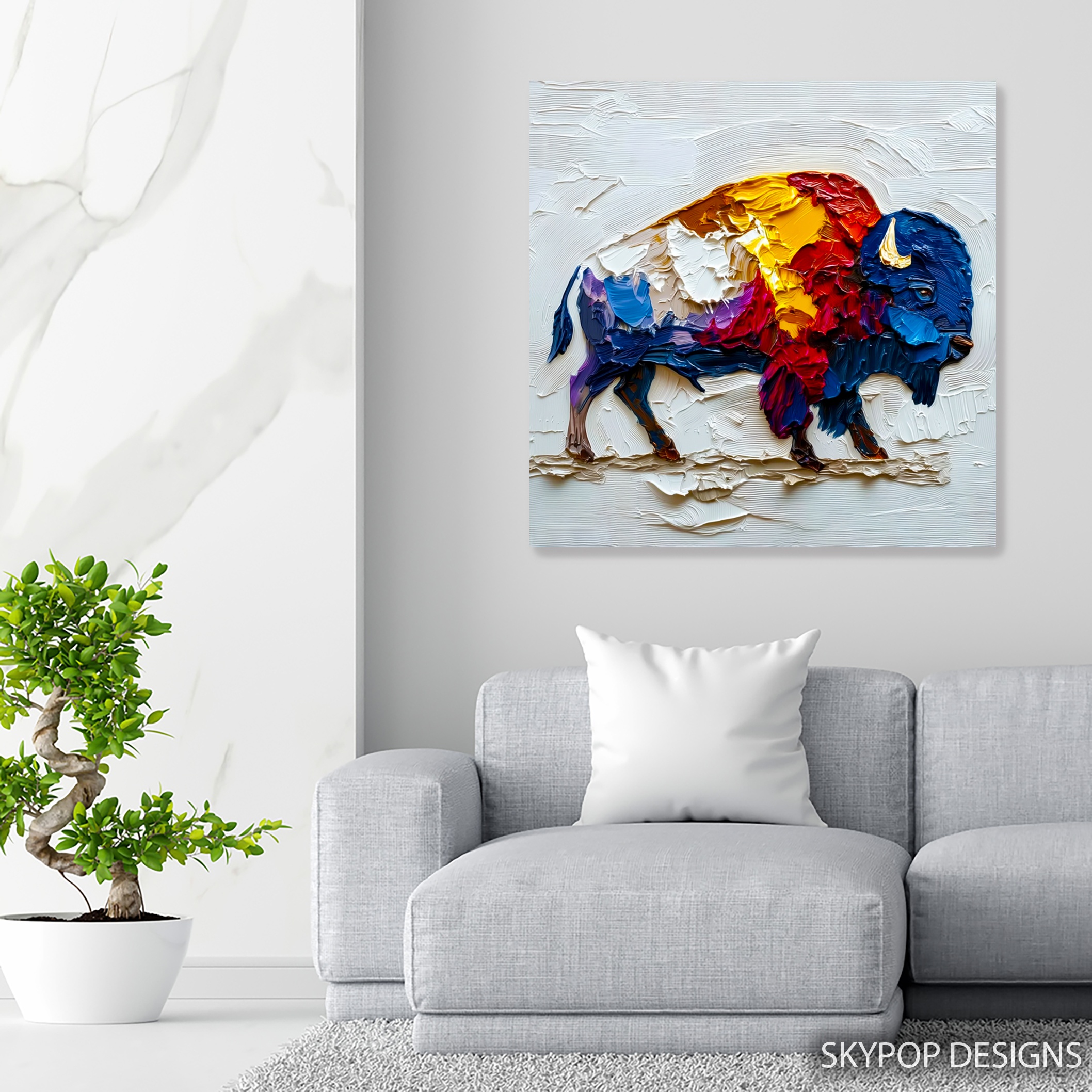 5.jpg Bison Wall Art