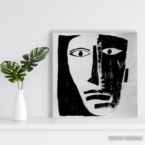 Abstract Face Art