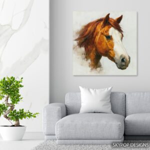 Chestnut Horse Art