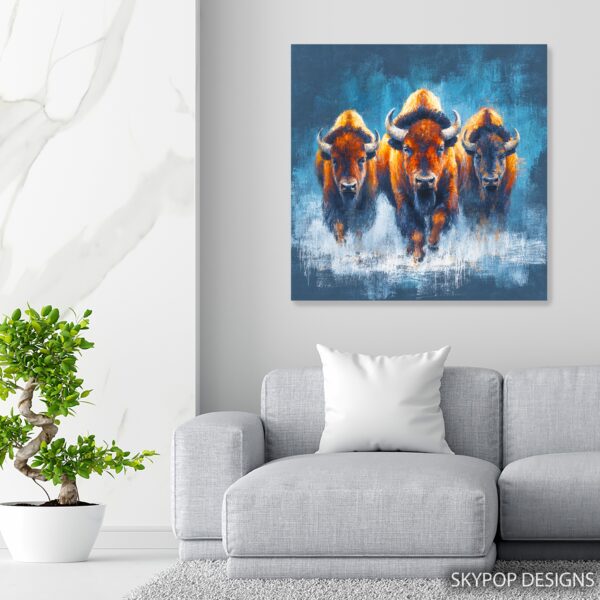 Bison Herd Art