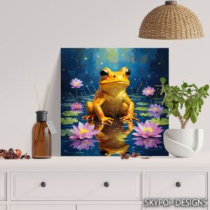 Golden Frog Pond Art