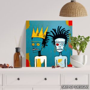 Basquiat Inspired Figures Art
