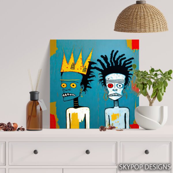 Basquiat Inspired Figures Art