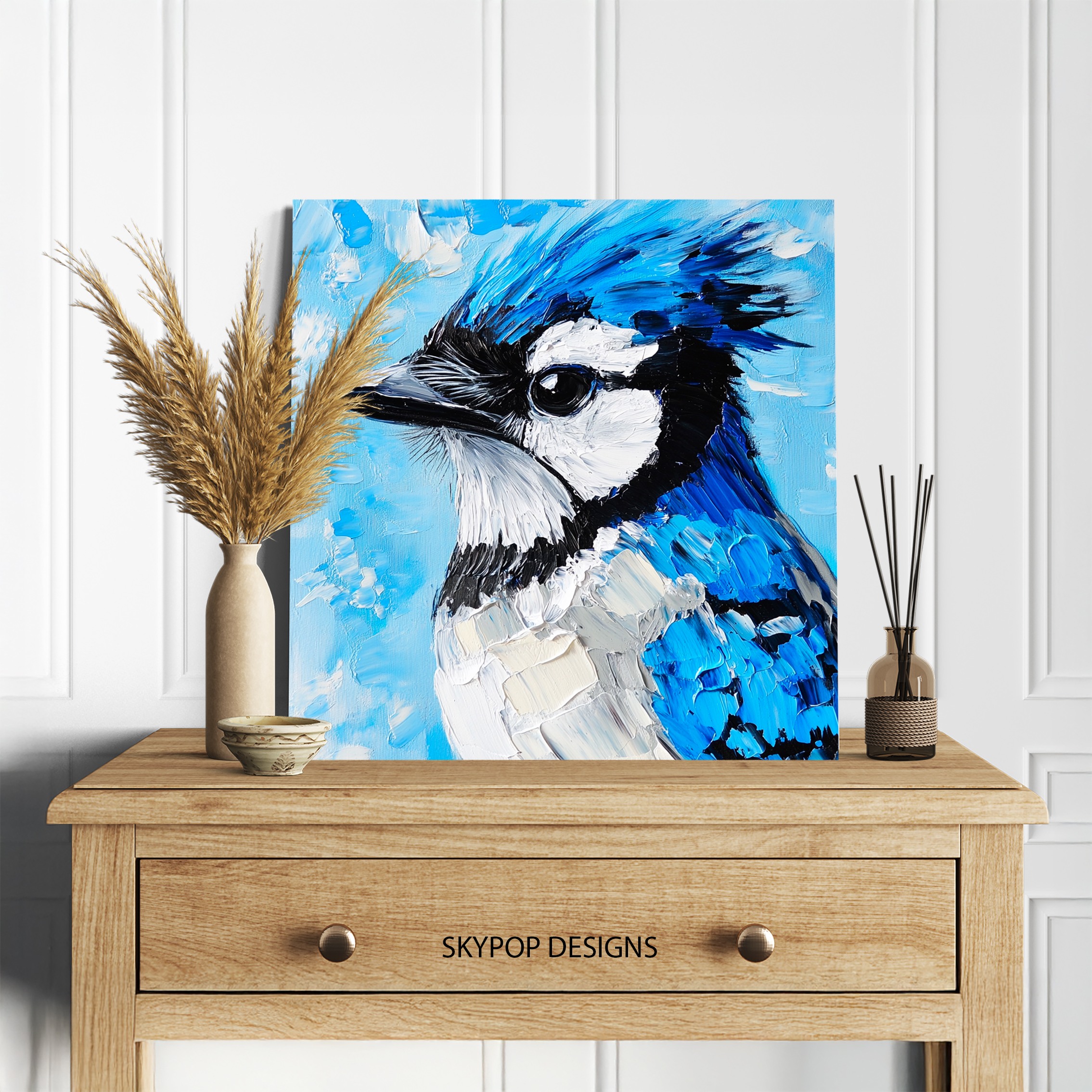 5.jpg Blue Jay Portrait Art