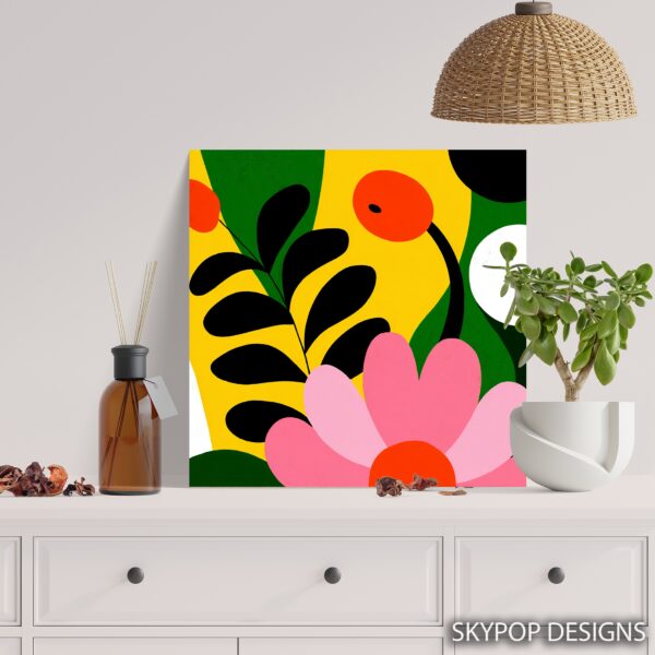 Vibrant Botanical Shapes Art