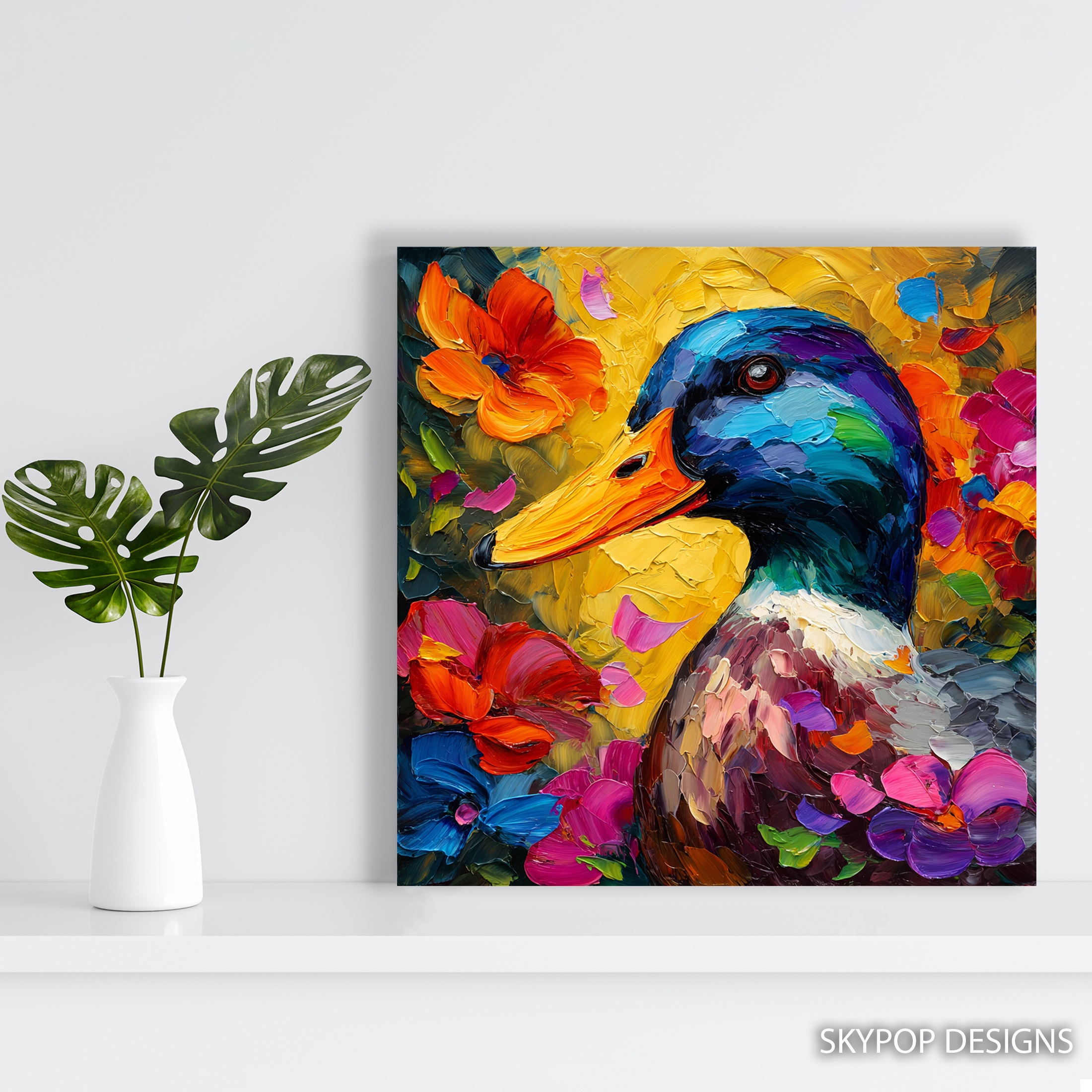 5.jpg Duck Floral Art