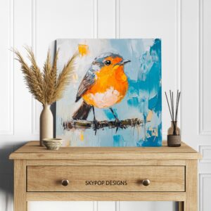 Orange Robin Art