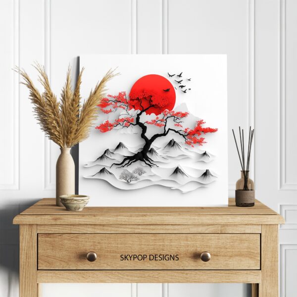 Japanese Cherry Blossom Tree Art