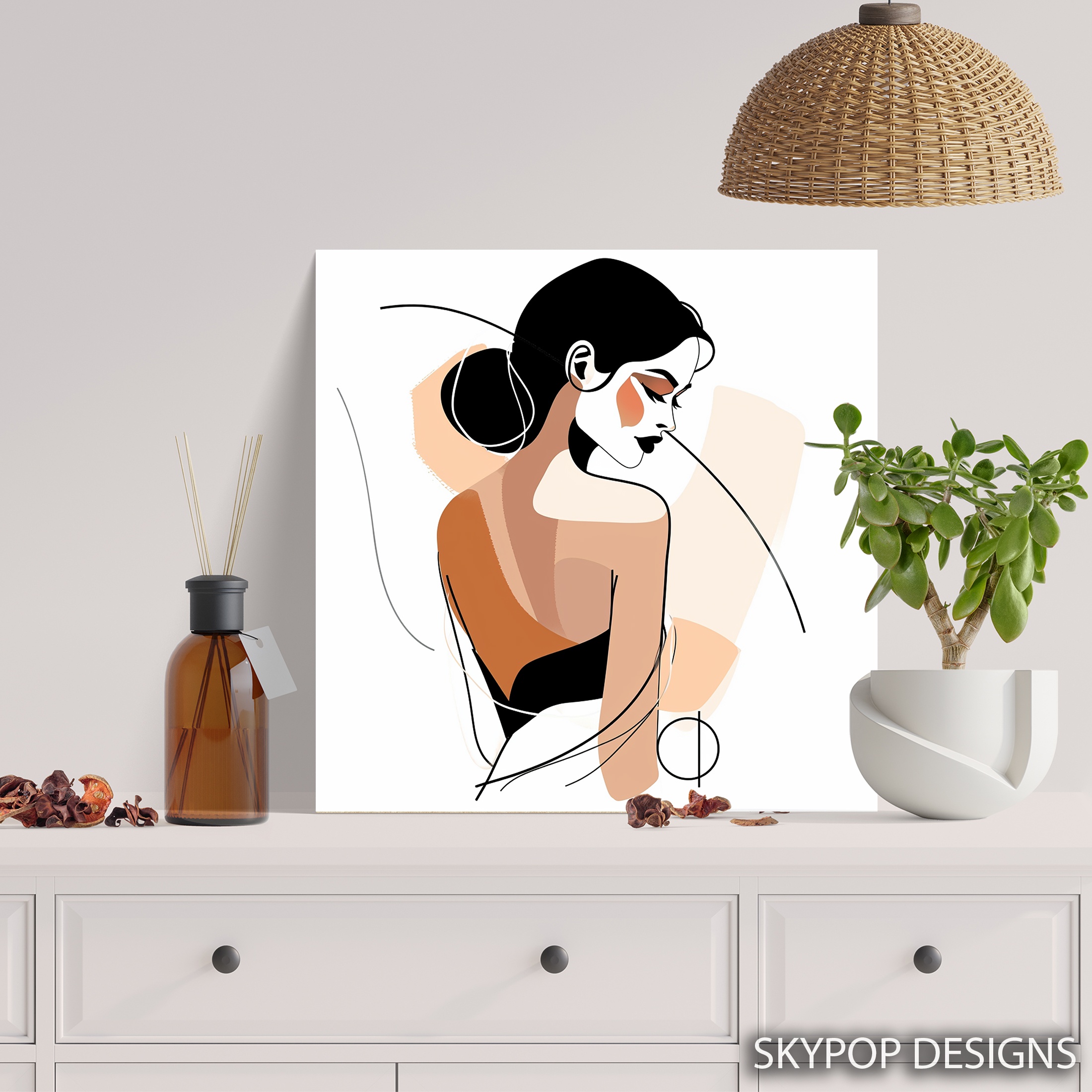 5.jpg Minimalist Woman Profile Art