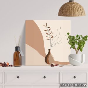 Minimalist Botanical Vase Art