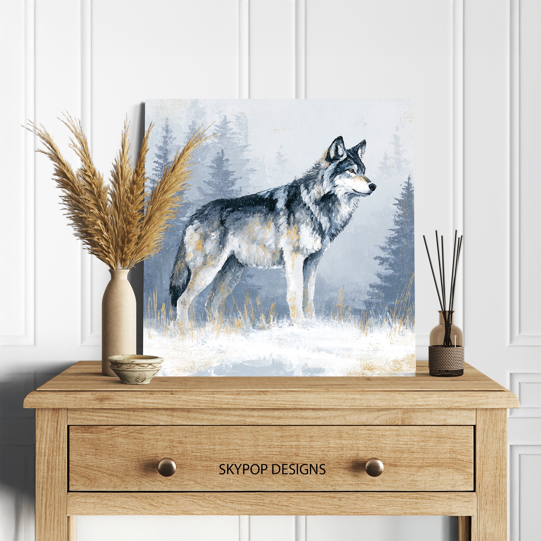 5.jpg Wolf Winter Art