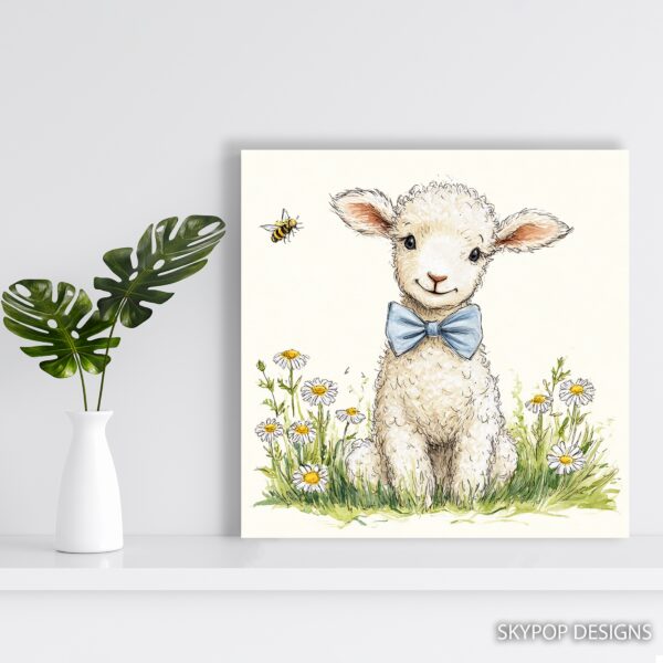 Lamb Bow Tie Art