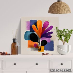 Vibrant Bloom Abstract Art