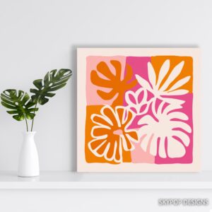 Tropical Leaf Abstract Art