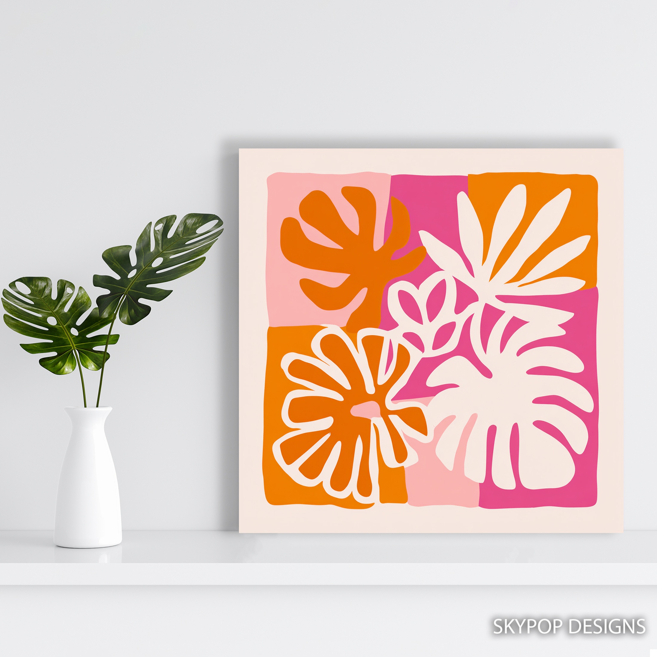 5.jpg Tropical Leaf Abstract Art