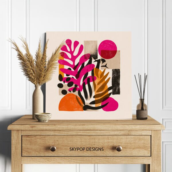 Tropical Abstract Shapes Art
