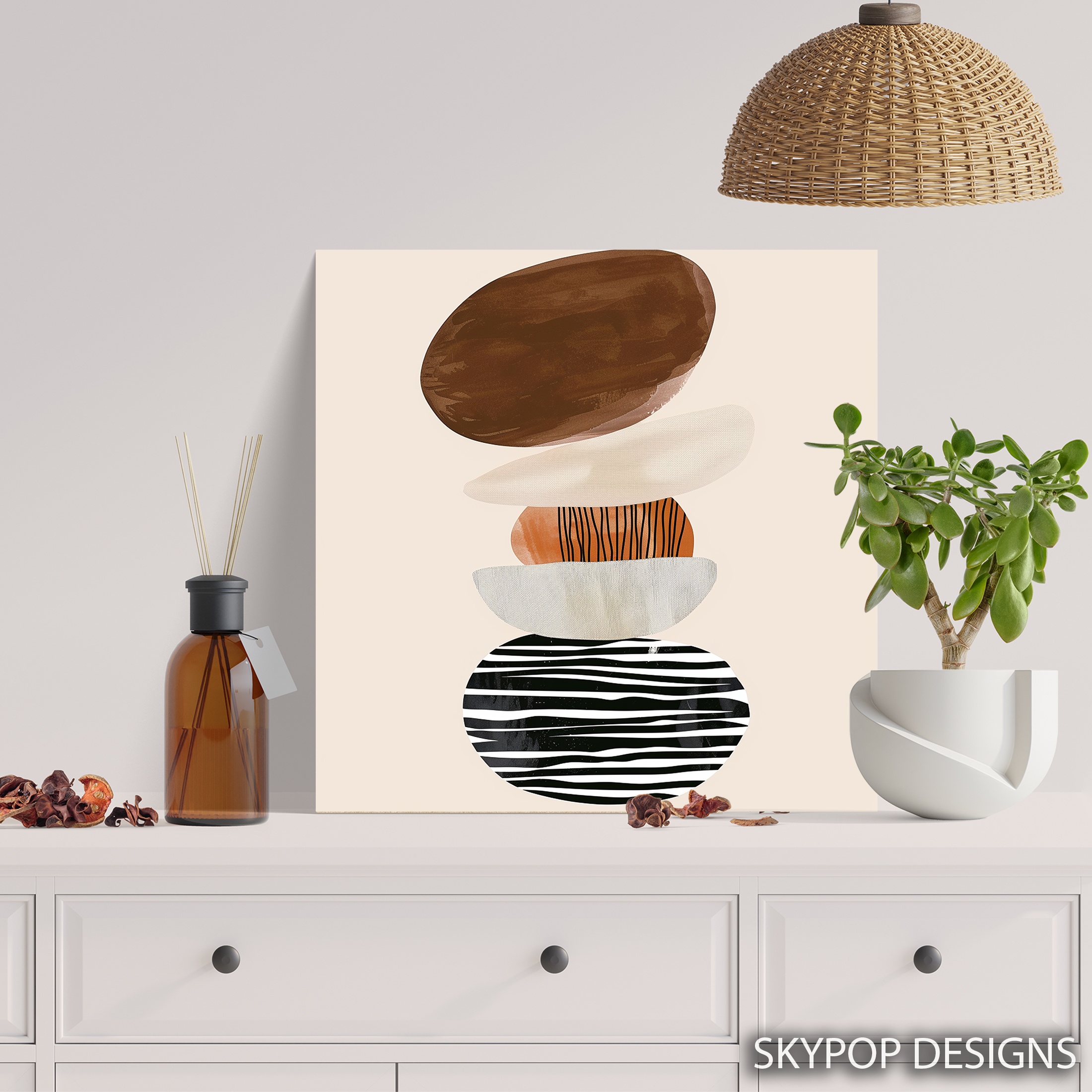 5.jpg Stacked Shapes Abstract Art