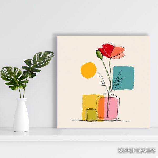 Colorful Poppy Art