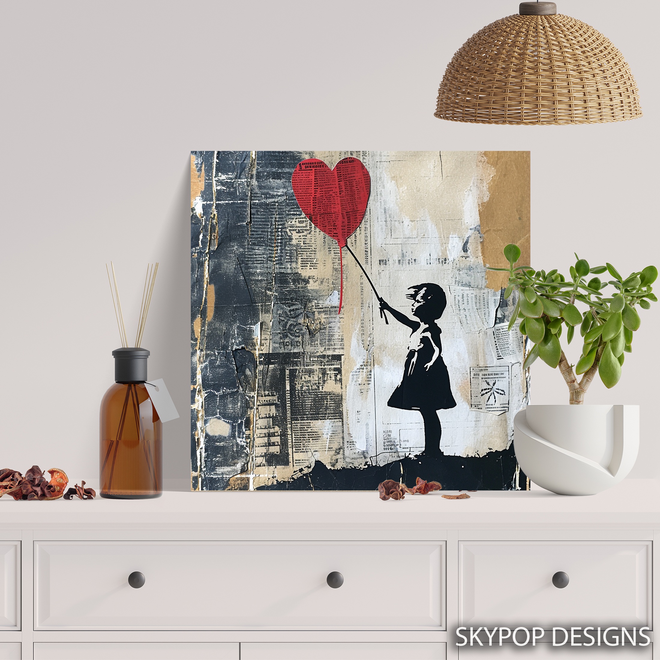 5.jpg Balloon Heart Girl Art
