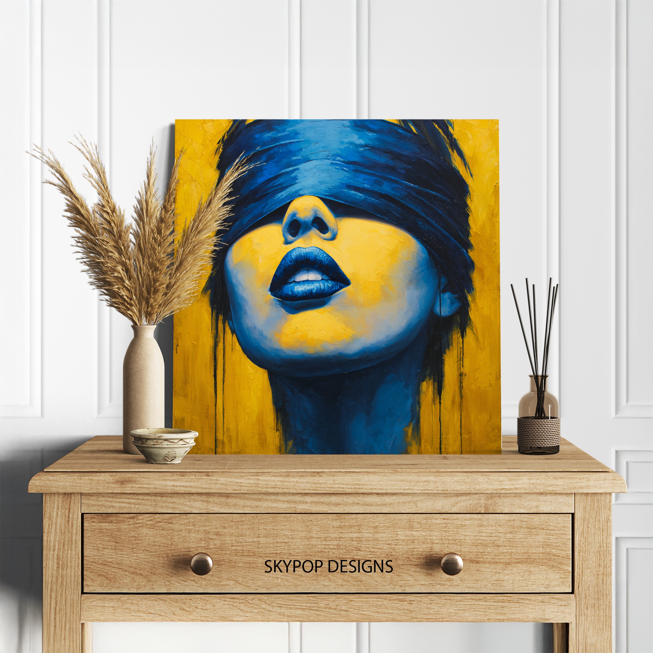 5.jpg Blue Lips Art