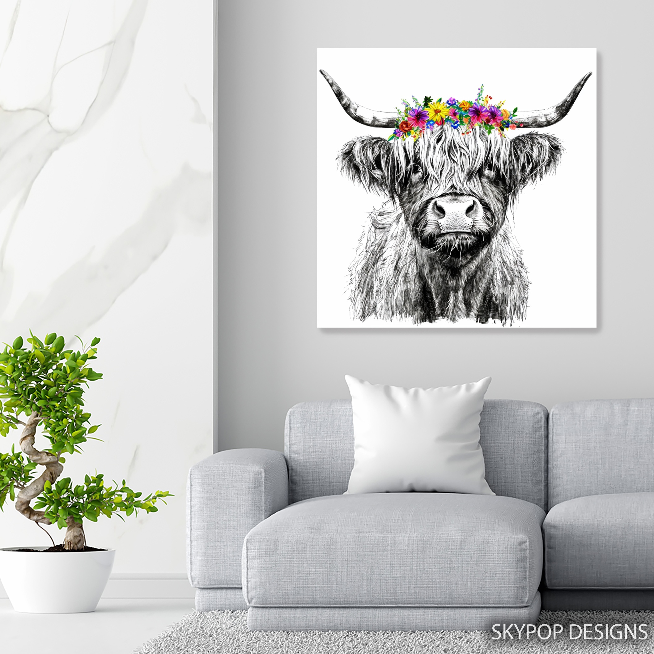 5.jpg Highland Cow Art