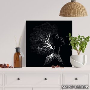 Neural Network Silhouette Art