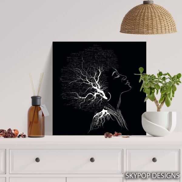 Neural Network Silhouette Art
