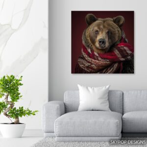Bear Scarf Art