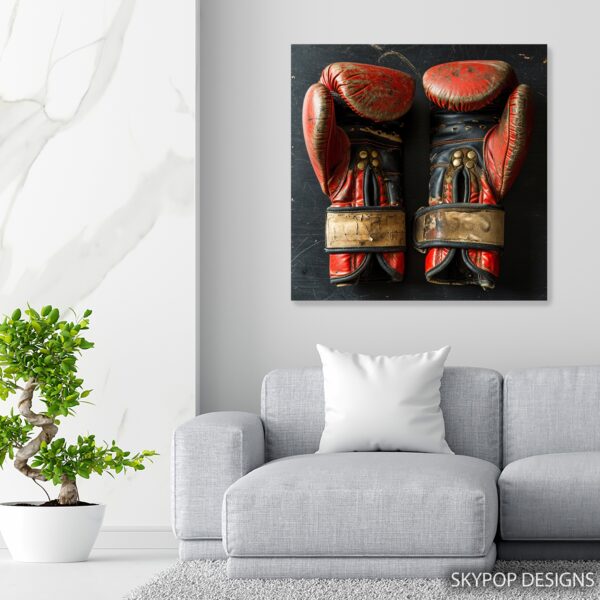 Vintage Boxing Gloves Art