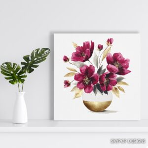 Magenta Bloom Art