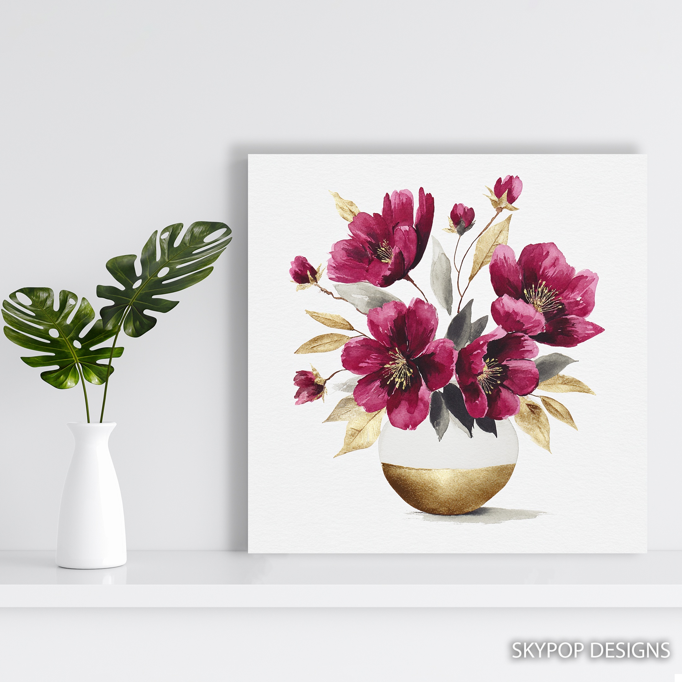 5.jpg Magenta Bloom Art