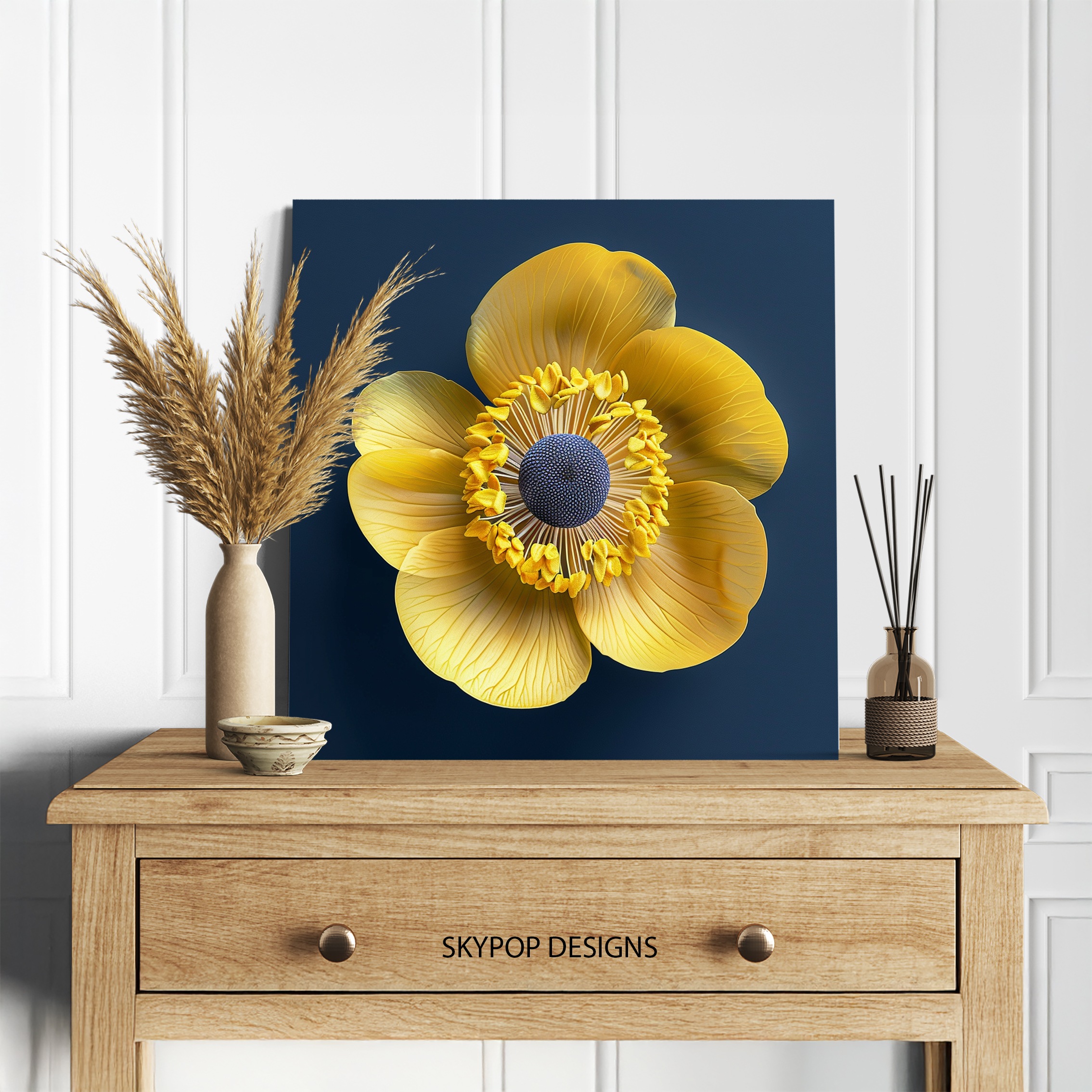 5.jpg Yellow Flower Art