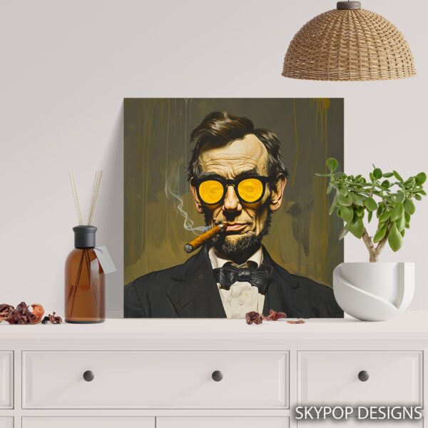 Retro Cigar Smoker Art