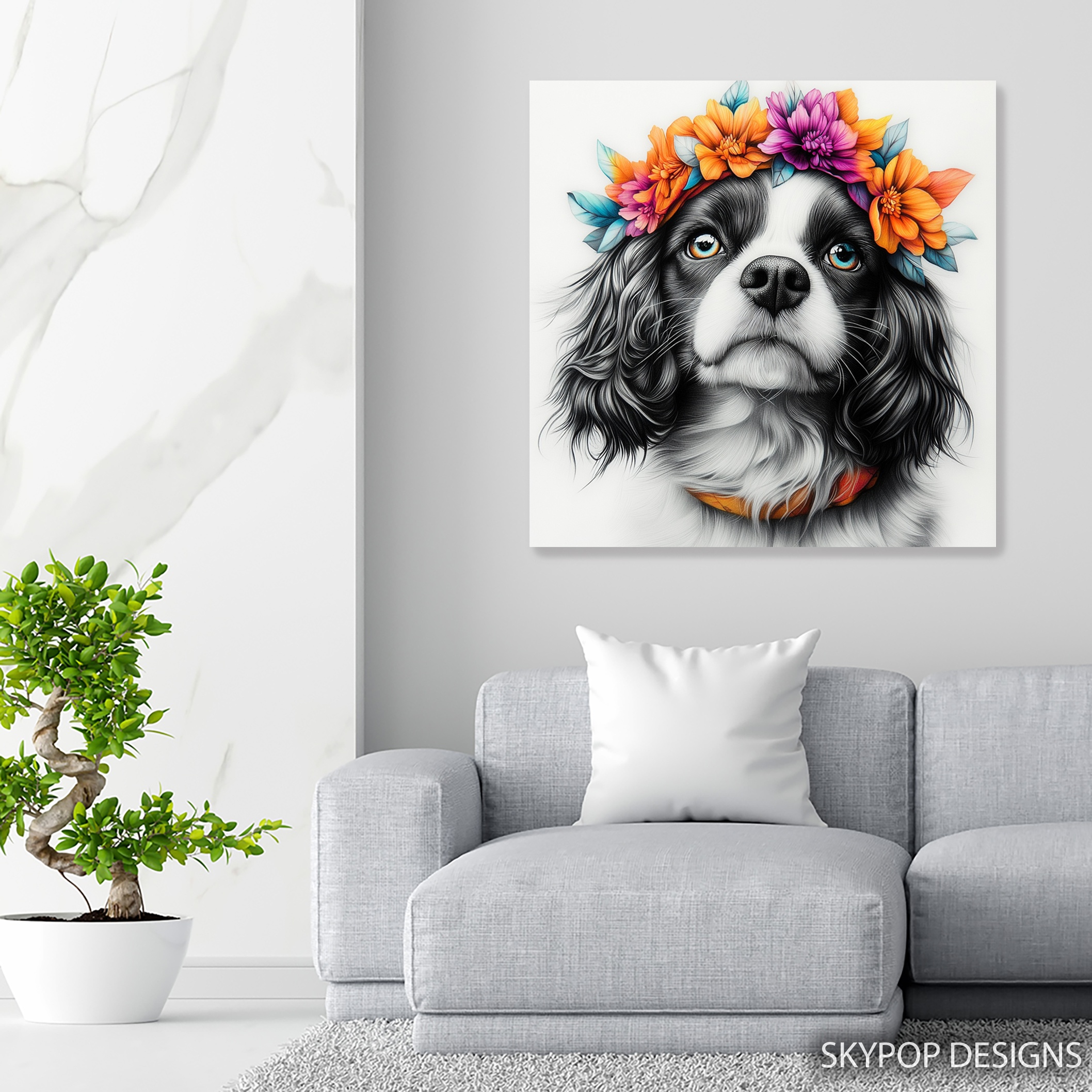 5.jpg Cavalier King Charles Spaniel Art