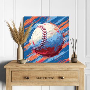 Dynamic Baseball Art