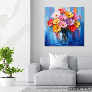 Vibrant Flower Bouquet Art