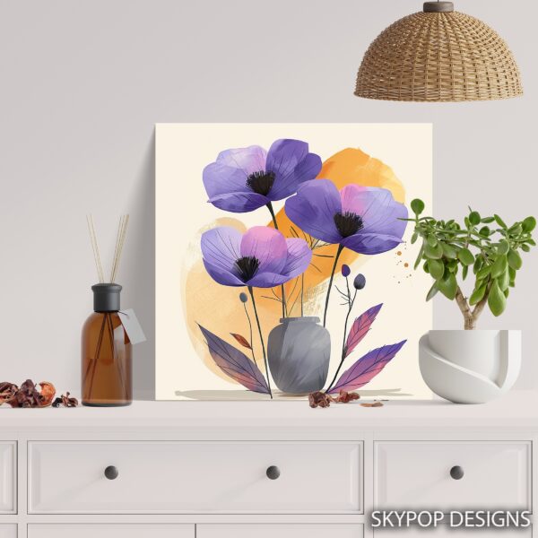 Purple Poppy Art