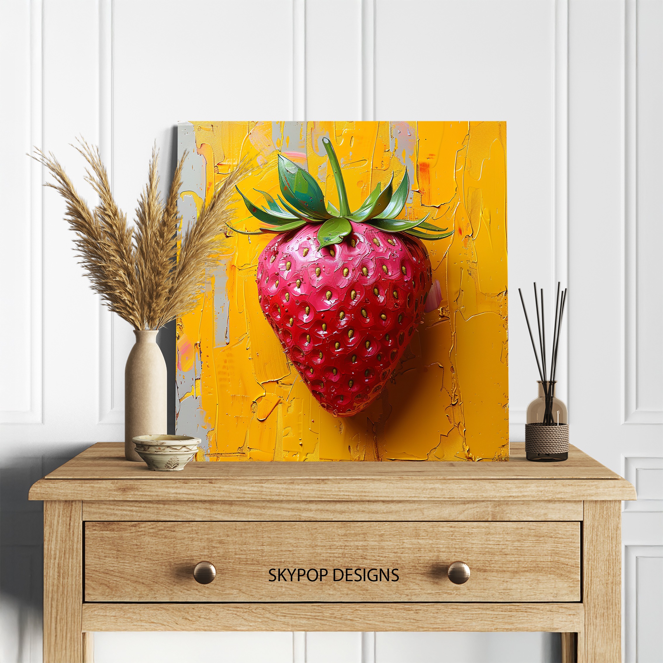 5.jpg Vibrant Strawberry Art