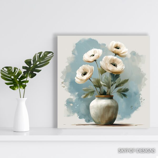 White Poppy Art