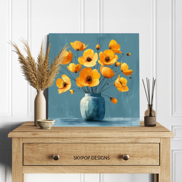 Yellow Poppy Bouquet Art