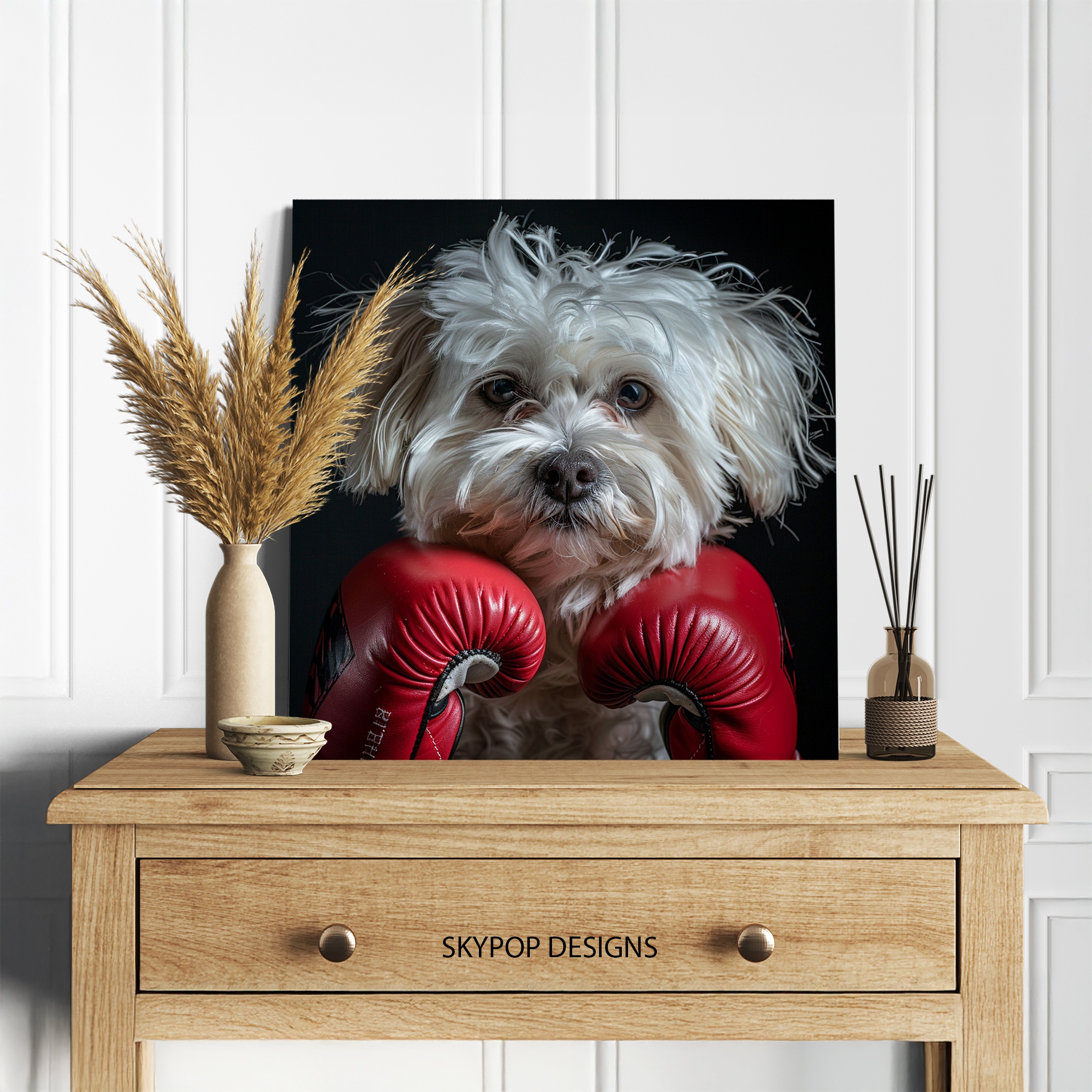 5.jpg Maltese Dog Art