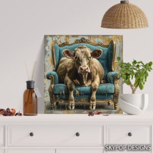 Cow Armchair Art