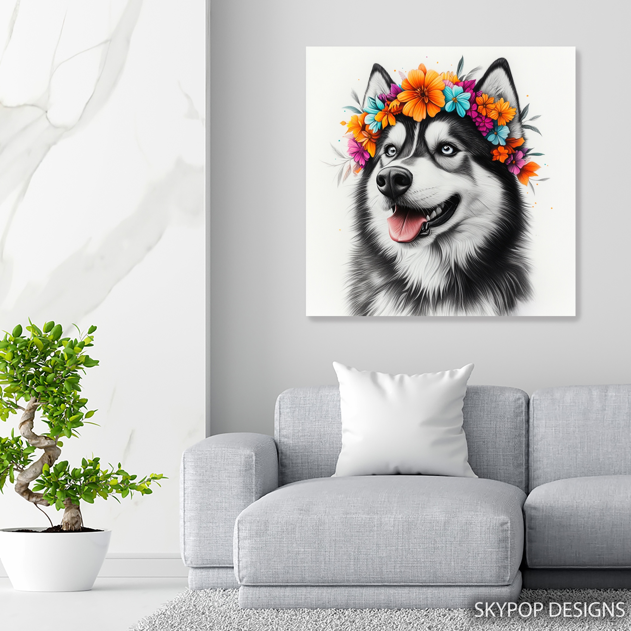 5.jpg Siberian Husky Art