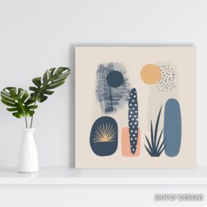 Abstract Desert Oasis Art