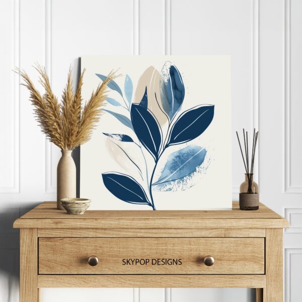 Blue Leaf Art