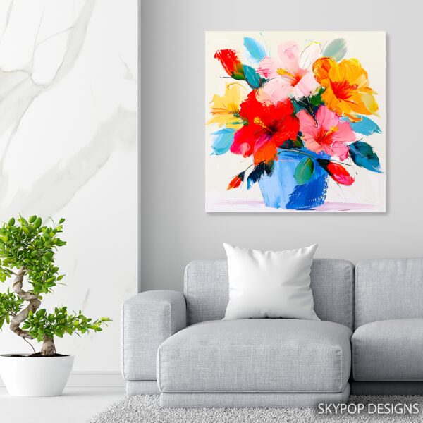Tropical Hibiscus Bouquet Art