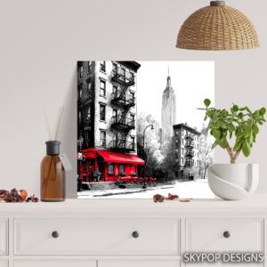 New York City Cafe Art