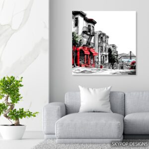 San Francisco Street Scene Art
